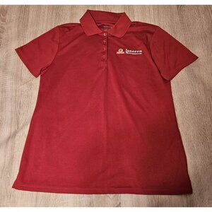 Shoprite Inserra Supermarket Employee Red Polo Shirt Womens Size M